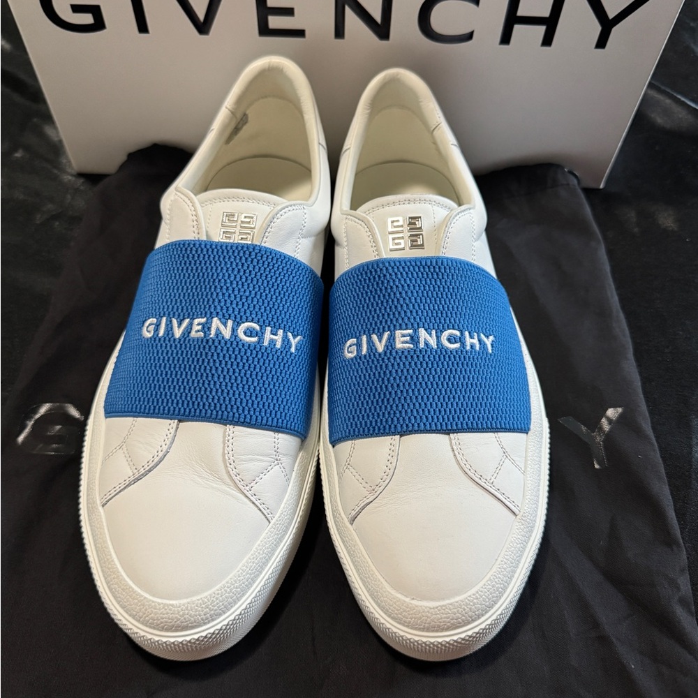 Givenchy Mens City Court Sneakers Tennis Shoes Size 10 US/ EU 43 White Logo